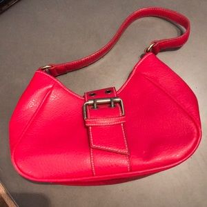 Tommy Hilfiger small red leather handbag